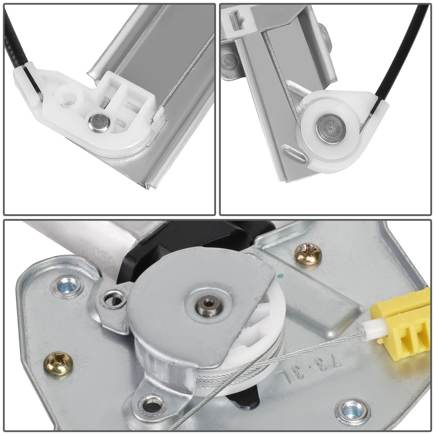 REGULADOR DE VENTANA WINDOW MOTORS & REGULATORS - METALLIC - 04-05 DODGE VERNA
 00-05 HYUNDAI ACCENT SEDAN - METALLIC - BARE STEEL/PLASTIC