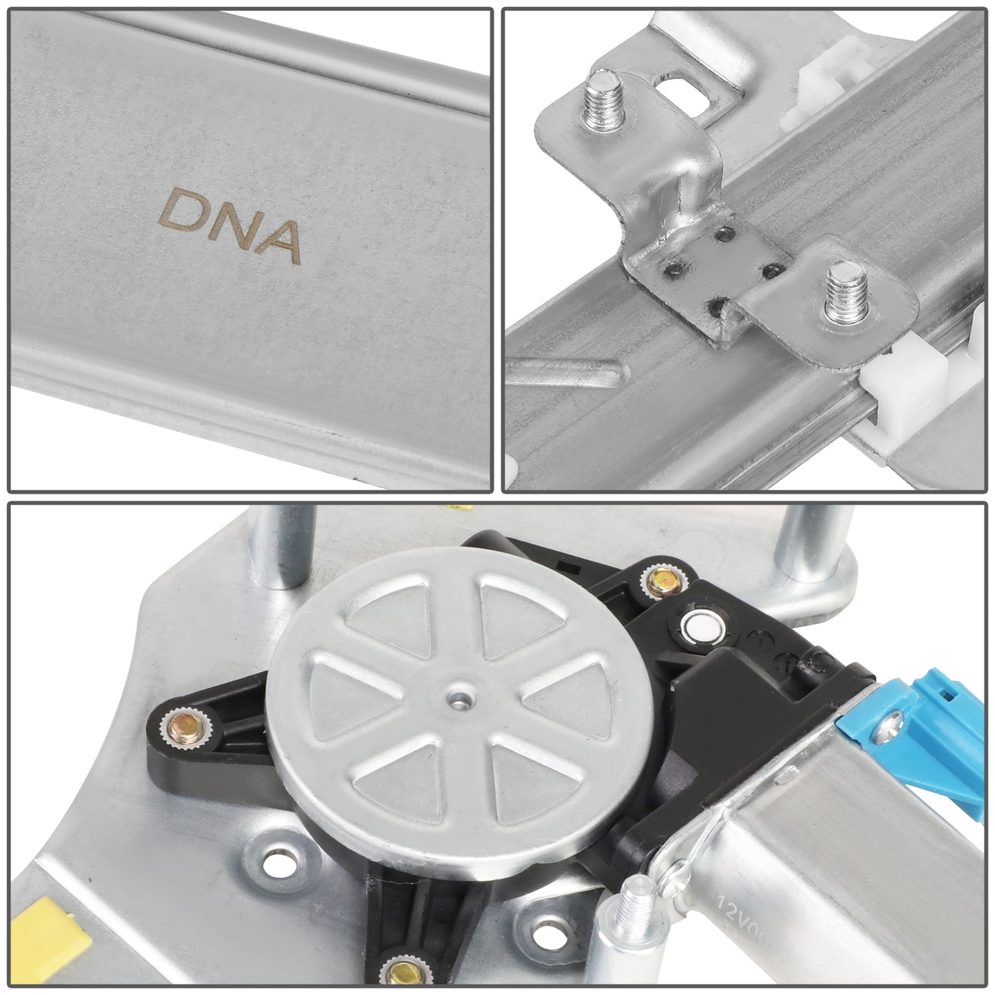 REGULADOR DE VENTANA WINDOW MOTORS & REGULATORS - METALLIC - 04-05 DODGE VERNA
 00-05 HYUNDAI ACCENT SEDAN - METALLIC - BARE STEEL/PLASTIC