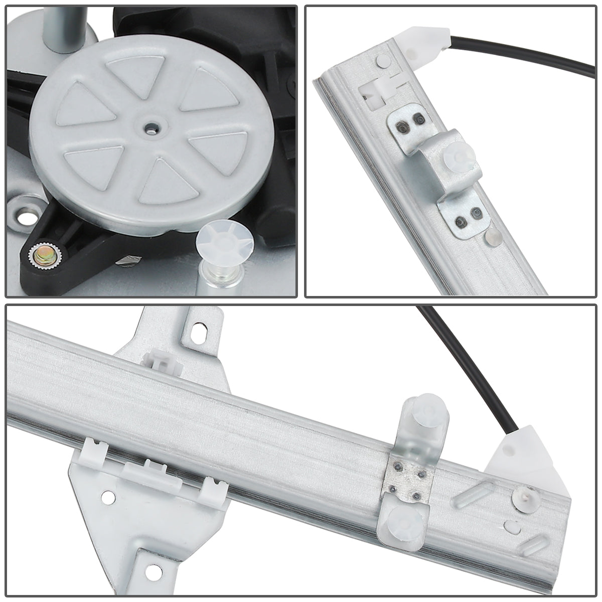 REGULADOR DE VENTANA WINDOW MOTORS & REGULATORS - METALLIC - 00-05 HYUNDAI ACCENT - METALLIC - BARE STEEL/PLASTIC