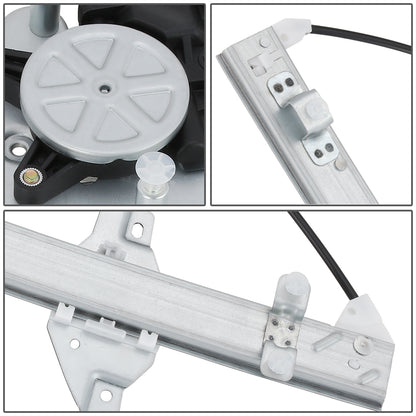 REGULADOR DE VENTANA WINDOW MOTORS & REGULATORS - METALLIC - 00-05 HYUNDAI ACCENT - METALLIC - BARE STEEL/PLASTIC