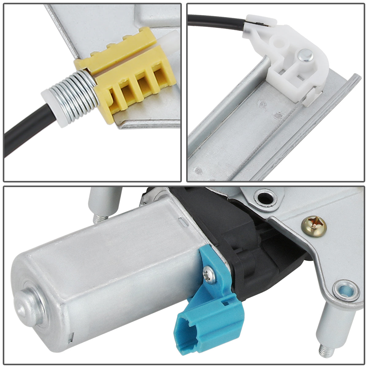 REGULADOR DE VENTANA WINDOW MOTORS & REGULATORS - METALLIC - 00-05 HYUNDAI ACCENT - METALLIC - BARE STEEL/PLASTIC