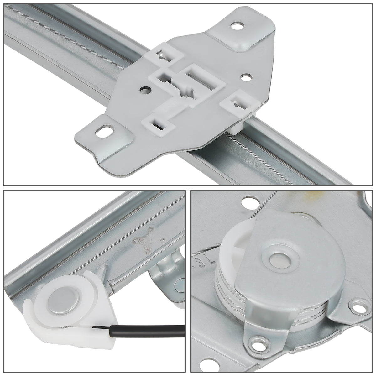 REGULADOR DE VENTANA WINDOW MOTORS & REGULATORS - METALLIC - 00-05 HYUNDAI ACCENT - METALLIC - BARE STEEL/PLASTIC