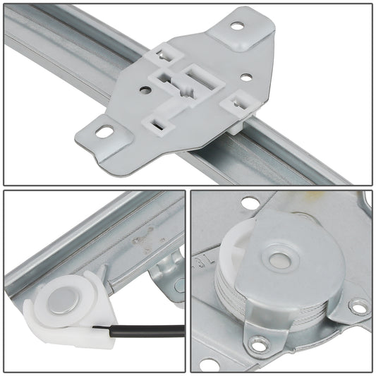 REGULADOR DE VENTANA WINDOW MOTORS & REGULATORS - METALLIC - 00-05 HYUNDAI ACCENT - METALLIC - BARE STEEL/PLASTIC