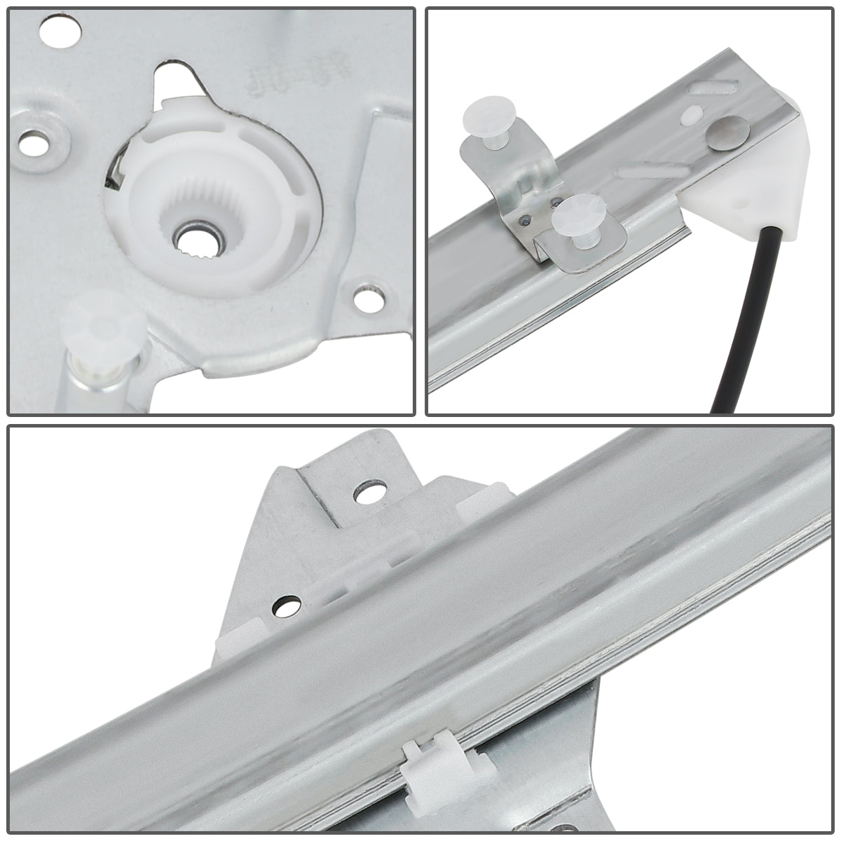 REGULADOR DE VENTANA WINDOW MOTORS & REGULATORS - METALLIC - 00-05 HYUNDAI ACCENT - METALLIC - BARE STEEL/PLASTIC