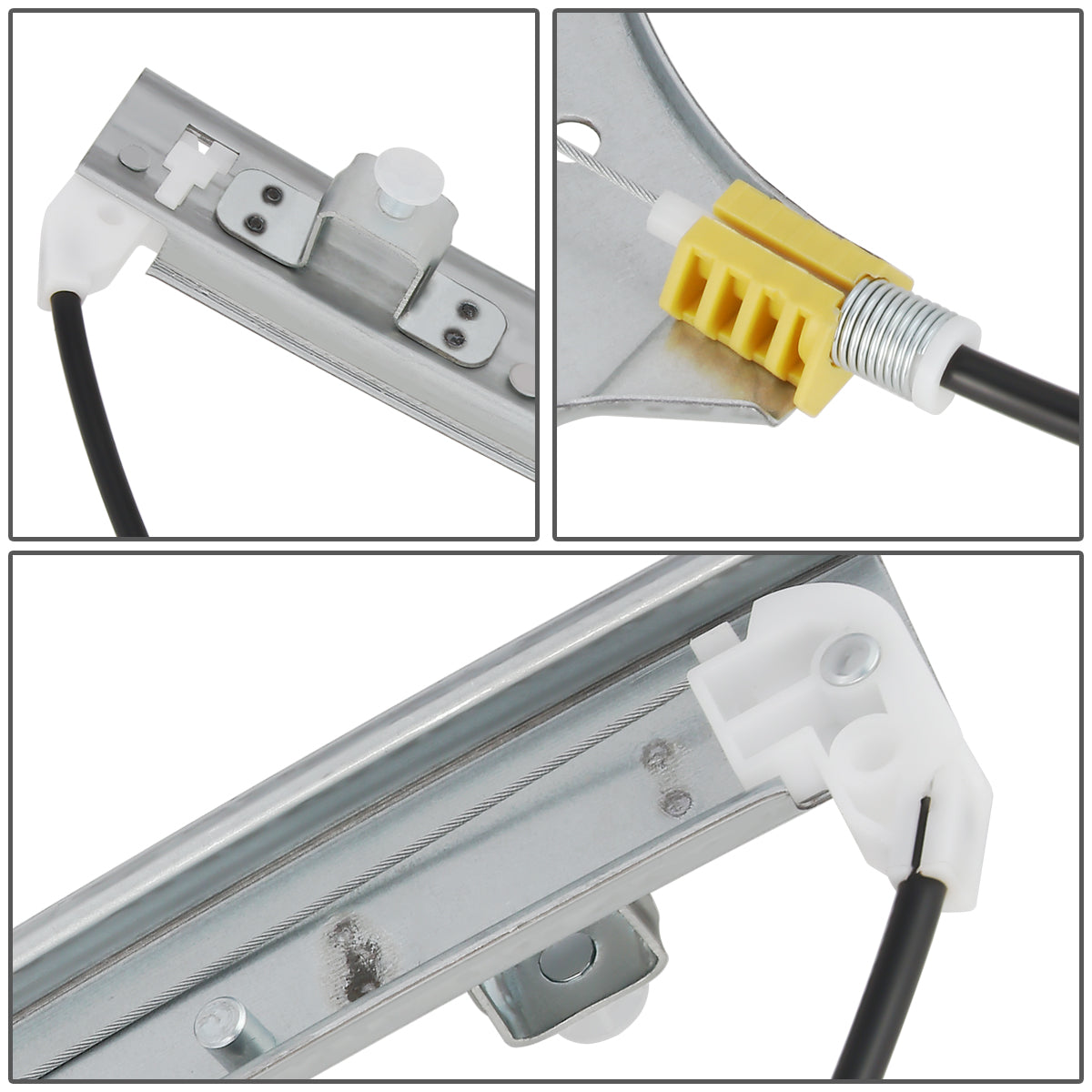 REGULADOR DE VENTANA WINDOW MOTORS & REGULATORS - METALLIC - 00-05 HYUNDAI ACCENT - METALLIC - BARE STEEL/PLASTIC