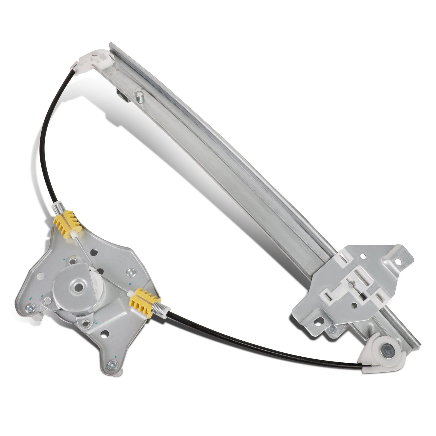 REGULADOR DE VENTANA WINDOW MOTORS & REGULATORS - METALLIC - 04-05 DODGE VERNA/00-05 HYUNDAI ACCENT SEDAN - METALLIC - BARE STEEL/PLASTIC