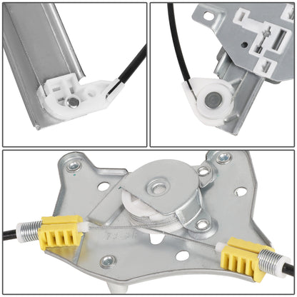 REGULADOR DE VENTANA WINDOW MOTORS & REGULATORS - METALLIC - 04-05 DODGE VERNA/00-05 HYUNDAI ACCENT SEDAN - METALLIC - BARE STEEL/PLASTIC