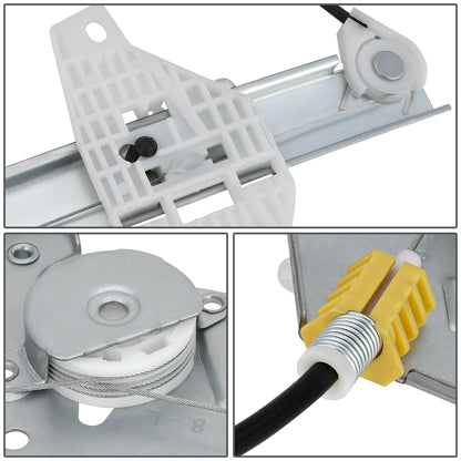 REGULADOR DE VENTANA WINDOW MOTORS & REGULATORS - METALLIC - 00-05 HYUNDAI ACCENT HATCHBACK - METALLIC - BARE STEEL/PLASTIC