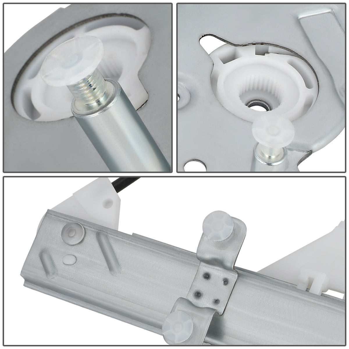 REGULADOR DE VENTANA WINDOW MOTORS & REGULATORS - METALLIC - 00-05 HYUNDAI ACCENT HATCHBACK - METALLIC - BARE STEEL/PLASTIC