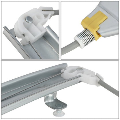 REGULADOR DE VENTANA WINDOW MOTORS & REGULATORS - METALLIC - 00-05 HYUNDAI ACCENT HATCHBACK - METALLIC - BARE STEEL/PLASTIC