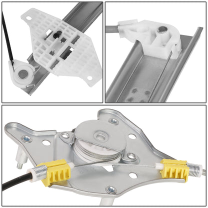 REGULADOR DE VENTANA WINDOW MOTORS & REGULATORS - METALLIC - 04-05 DODGE VERNA/00-05 HYUNDAI ACCENT HATCHBACK - METALLIC - BARE STEEL/PLASTIC