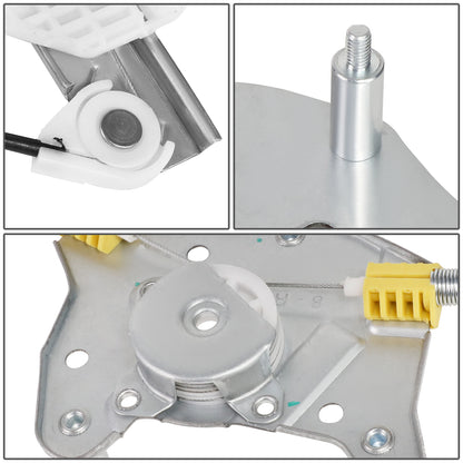 REGULADOR DE VENTANA WINDOW MOTORS & REGULATORS - METALLIC - 04-05 DODGE VERNA/00-05 HYUNDAI ACCENT HATCHBACK - METALLIC - BARE STEEL/PLASTIC