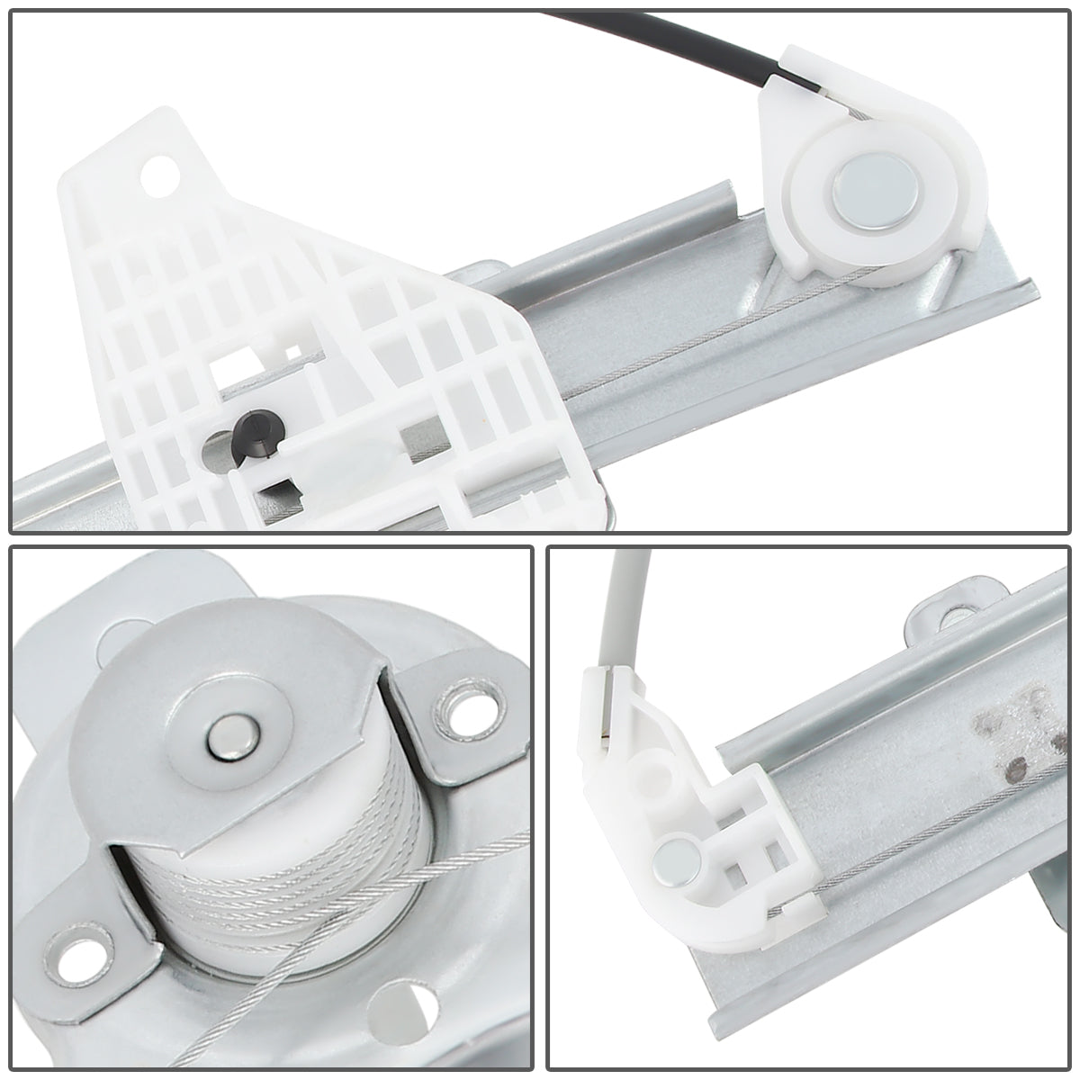 REGULADOR DE VENTANA WINDOW MOTORS & REGULATORS - METALLIC - 00-05 HYUNDAI ACCENT SEDAN - METALLIC - BARE STEEL/PLASTIC