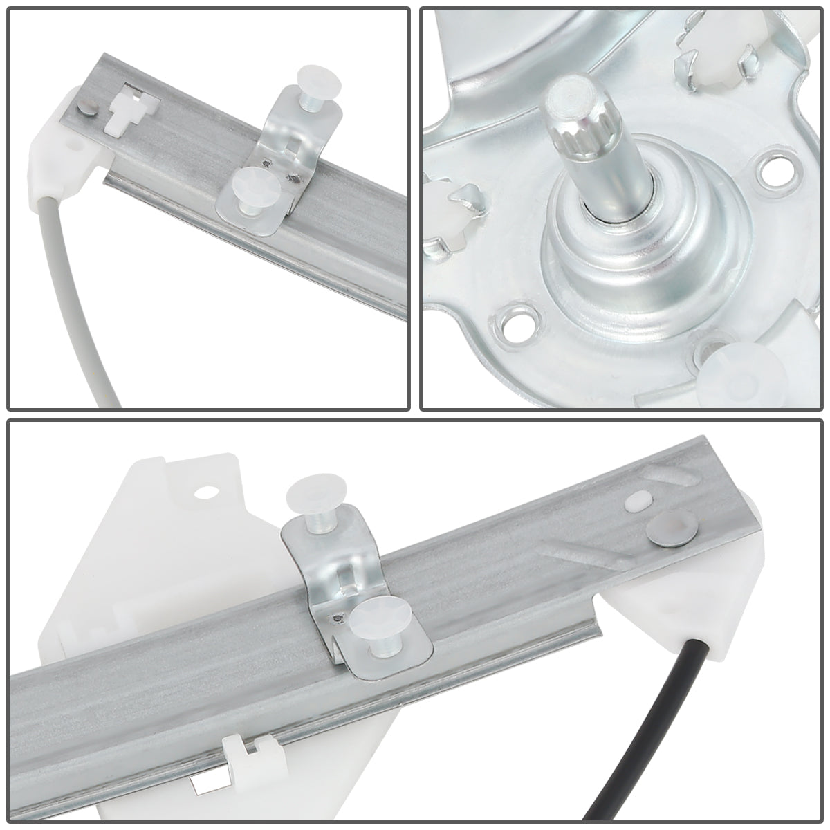 REGULADOR DE VENTANA WINDOW MOTORS & REGULATORS - METALLIC - 00-05 HYUNDAI ACCENT SEDAN - METALLIC - BARE STEEL/PLASTIC