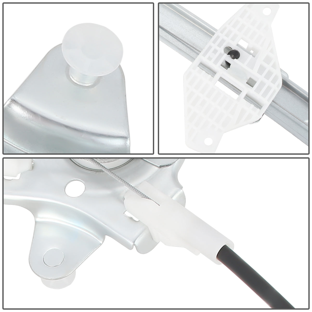 REGULADOR DE VENTANA WINDOW MOTORS & REGULATORS - METALLIC - 00-05 HYUNDAI ACCENT SEDAN - METALLIC - BARE STEEL/PLASTIC