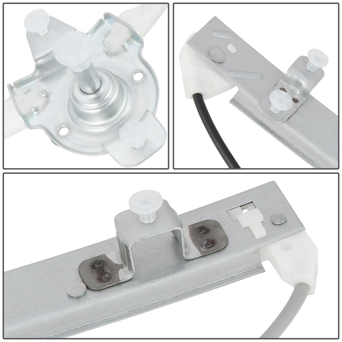 REGULADOR DE VENTANA WINDOW MOTORS & REGULATORS - METALLIC - 00-05 HYUNDAI ACCENT SEDAN - METALLIC - BARE STEEL/PLASTIC