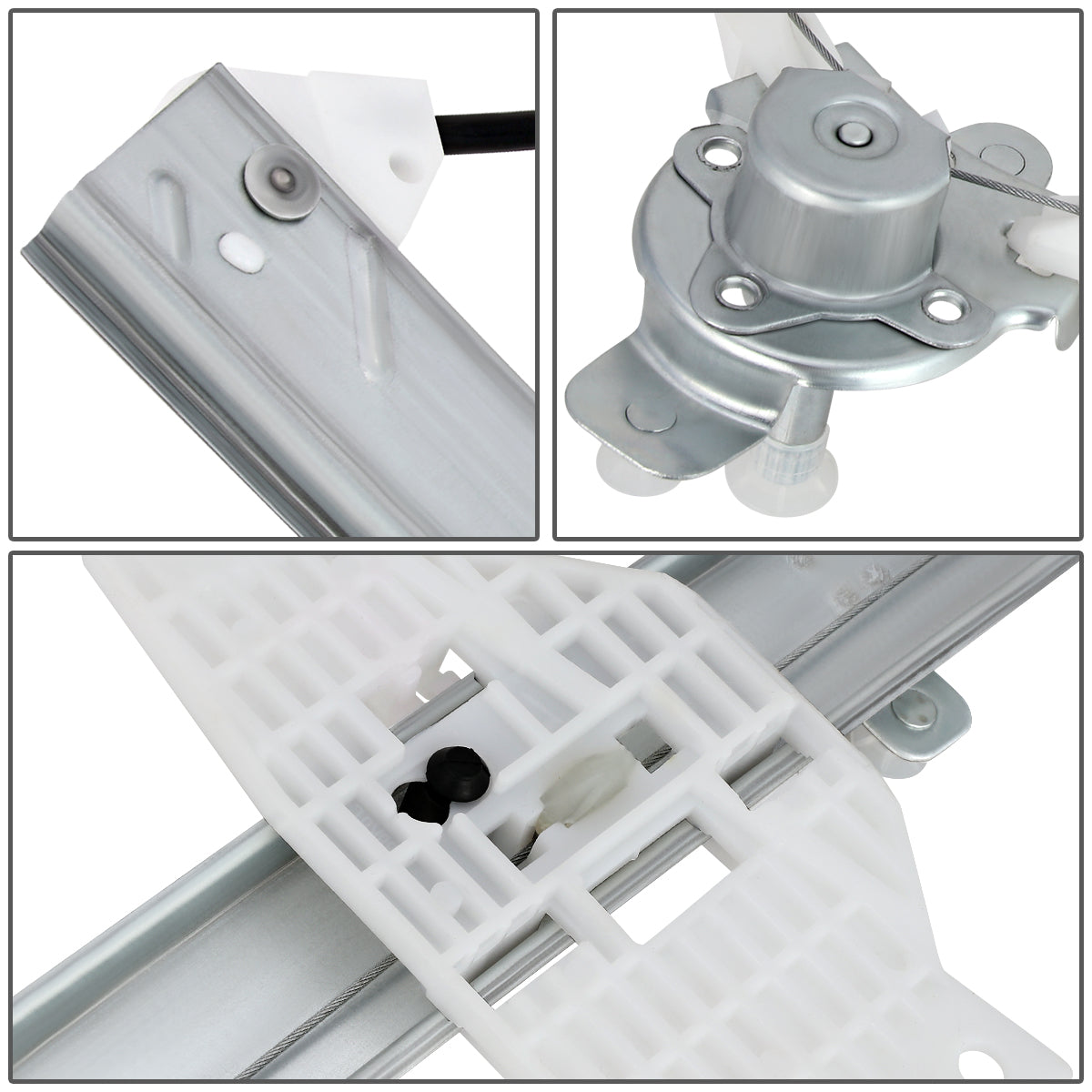 REGULADOR DE VENTANA WINDOW MOTORS & REGULATORS - METALLIC - 00-05 HYUNDAI ACCENT HATCHBACK - METALLIC - BARE STEEL/PLASTIC