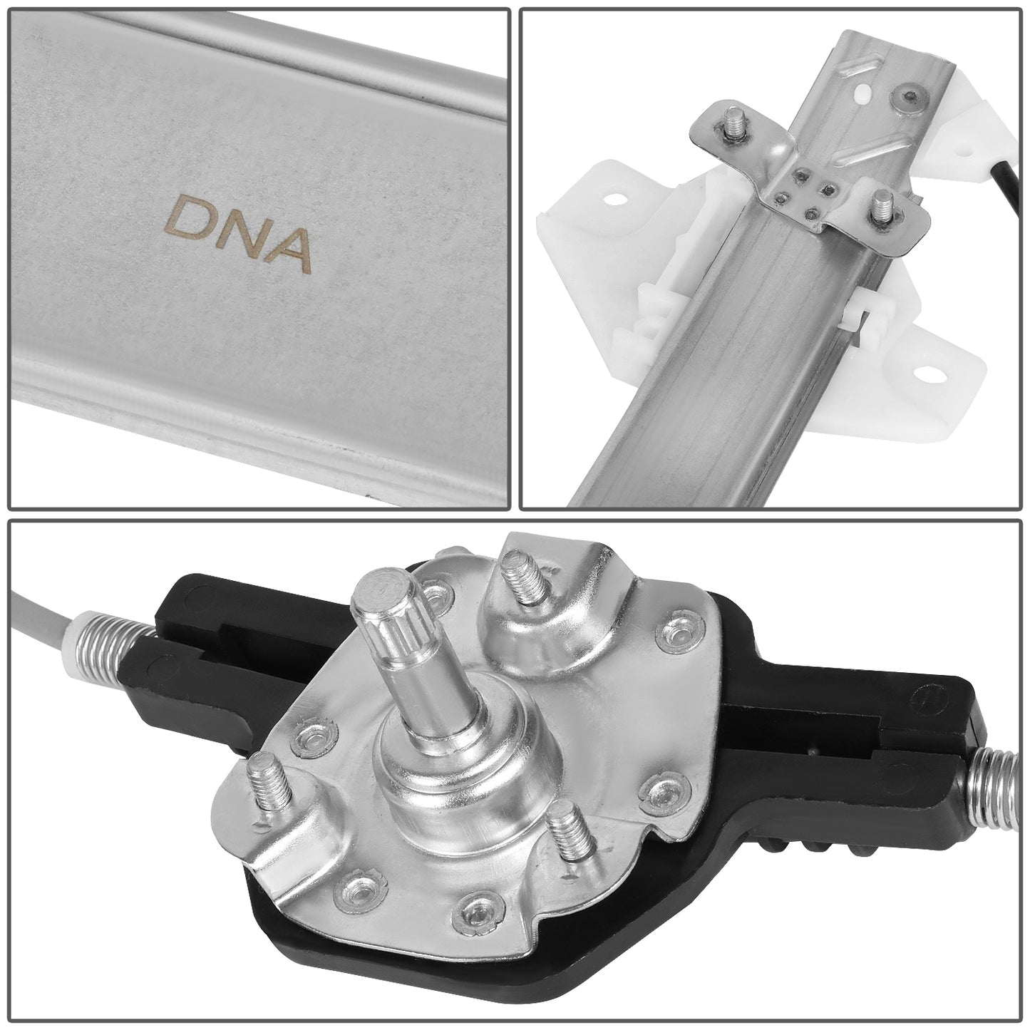 REGULADOR DE VENTANA WINDOW MOTORS & REGULATORS - METALLIC - 06-10 DODGE ATTITUDE/06-11 HYUNDAI ACCENT SEDAN/06-11 KIA RIO/06-11 KIA RIO5 - METALLIC - BARE STEEL/PLASTIC