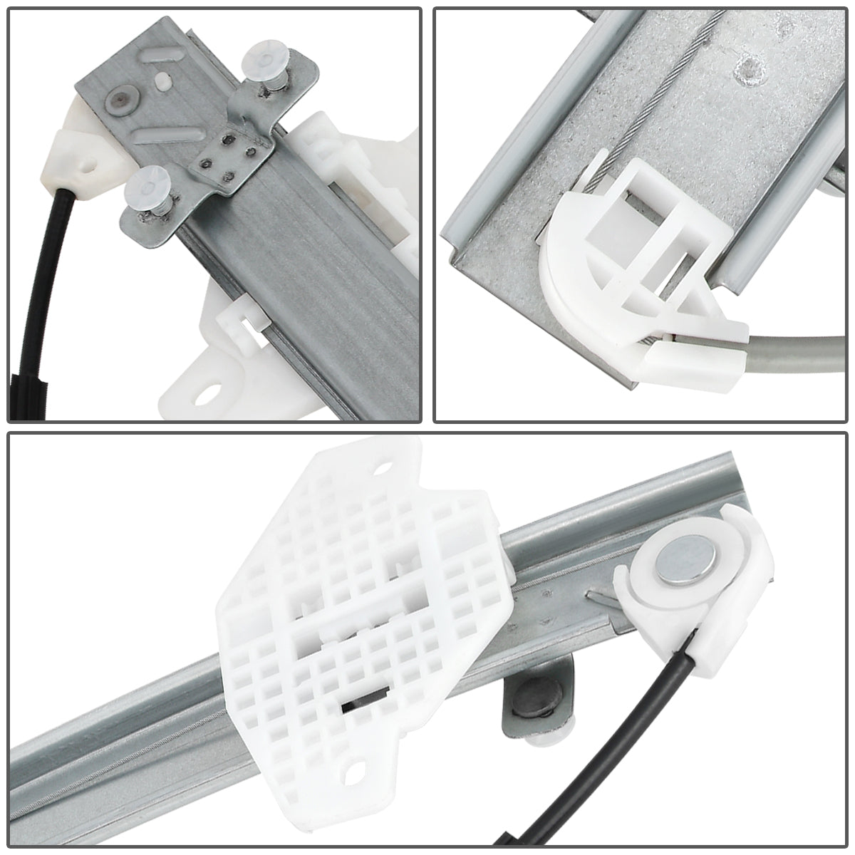 REGULADOR DE VENTANA WINDOW MOTORS & REGULATORS - METALLIC - 06-11 HYUNDAI ACCENT SEDAN/06-11 KIA RIO/06-11 KIA RIO5 - METALLIC - BARE STEEL/PLASTIC