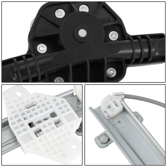 REGULADOR DE VENTANA WINDOW MOTORS & REGULATORS - METALLIC - 06-11 HYUNDAI ACCENT SEDAN/06-11 KIA RIO/06-11 KIA RIO5 - METALLIC - BARE STEEL/PLASTIC