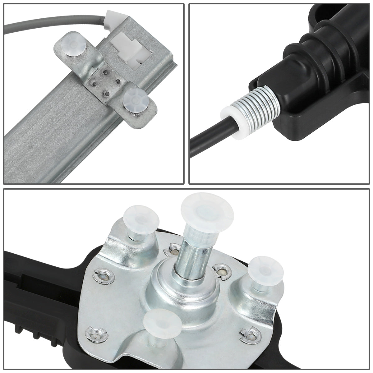 REGULADOR DE VENTANA WINDOW MOTORS & REGULATORS - METALLIC - 06-11 HYUNDAI ACCENT SEDAN/06-11 KIA RIO/06-11 KIA RIO5 - METALLIC - BARE STEEL/PLASTIC