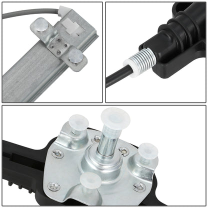 REGULADOR DE VENTANA WINDOW MOTORS & REGULATORS - METALLIC - 06-11 HYUNDAI ACCENT SEDAN/06-11 KIA RIO/06-11 KIA RIO5 - METALLIC - BARE STEEL/PLASTIC