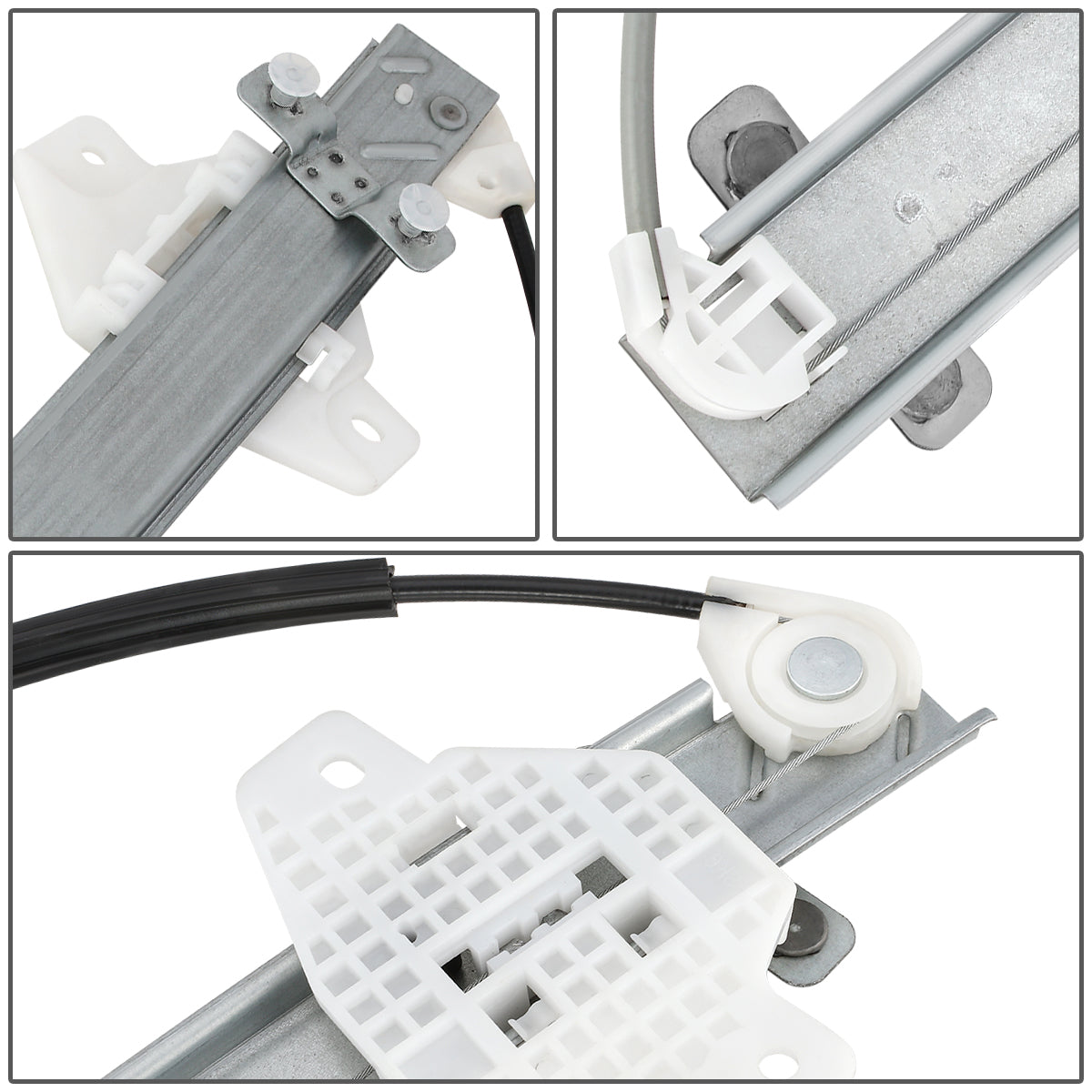 REGULADOR DE VENTANA WINDOW MOTORS & REGULATORS - METALLIC - 06-11 HYUNDAI ACCENT SEDAN/06-11 KIA RIO/06-11 KIA RIO5 - METALLIC - BARE STEEL/PLASTIC