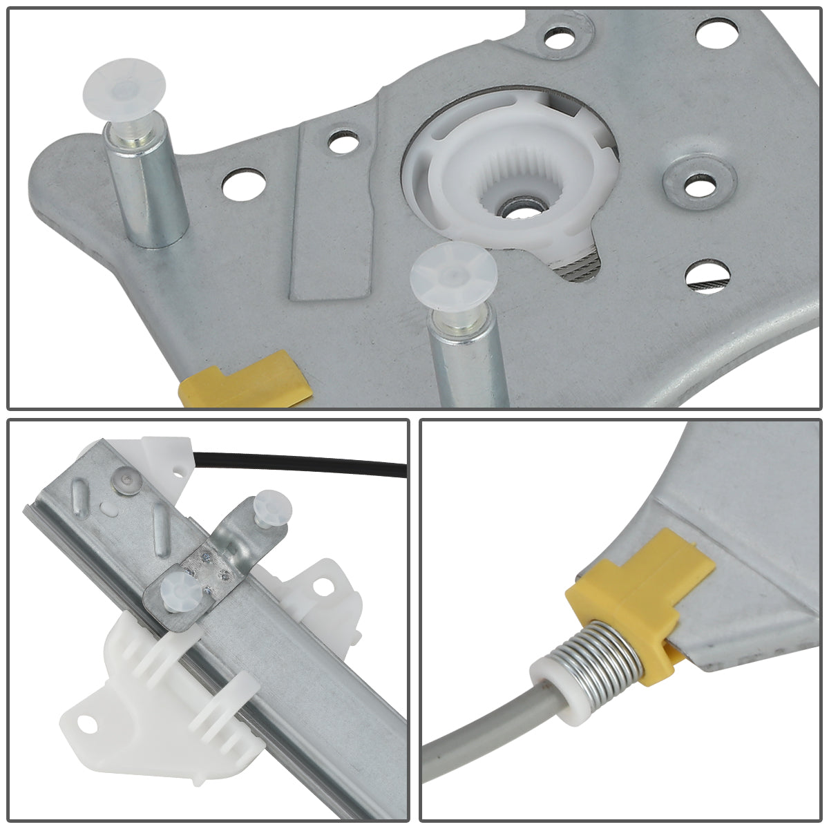 REGULADOR DE VENTANA WINDOW MOTORS & REGULATORS - METALLIC - 96-00 HYUNDAI ELANTRA - METALLIC - BARE STEEL/PLASTIC