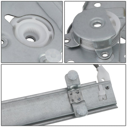 REGULADOR DE VENTANA WINDOW MOTORS & REGULATORS - METALLIC - 96-00 HYUNDAI ELANTRA - METALLIC - BARE STEEL/PLASTIC