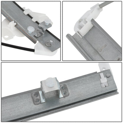 REGULADOR DE VENTANA WINDOW MOTORS & REGULATORS - METALLIC - 96-00 HYUNDAI ELANTRA - METALLIC - BARE STEEL/PLASTIC