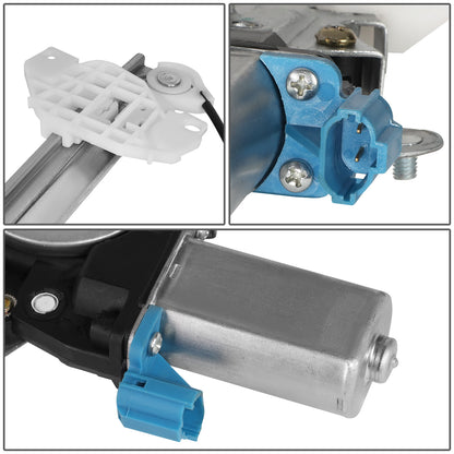 REGULADOR DE VENTANA WINDOW MOTORS & REGULATORS - METALLIC - 96-00 HYUNDAI ELANTRA - METALLIC - BARE STEEL/PLASTIC