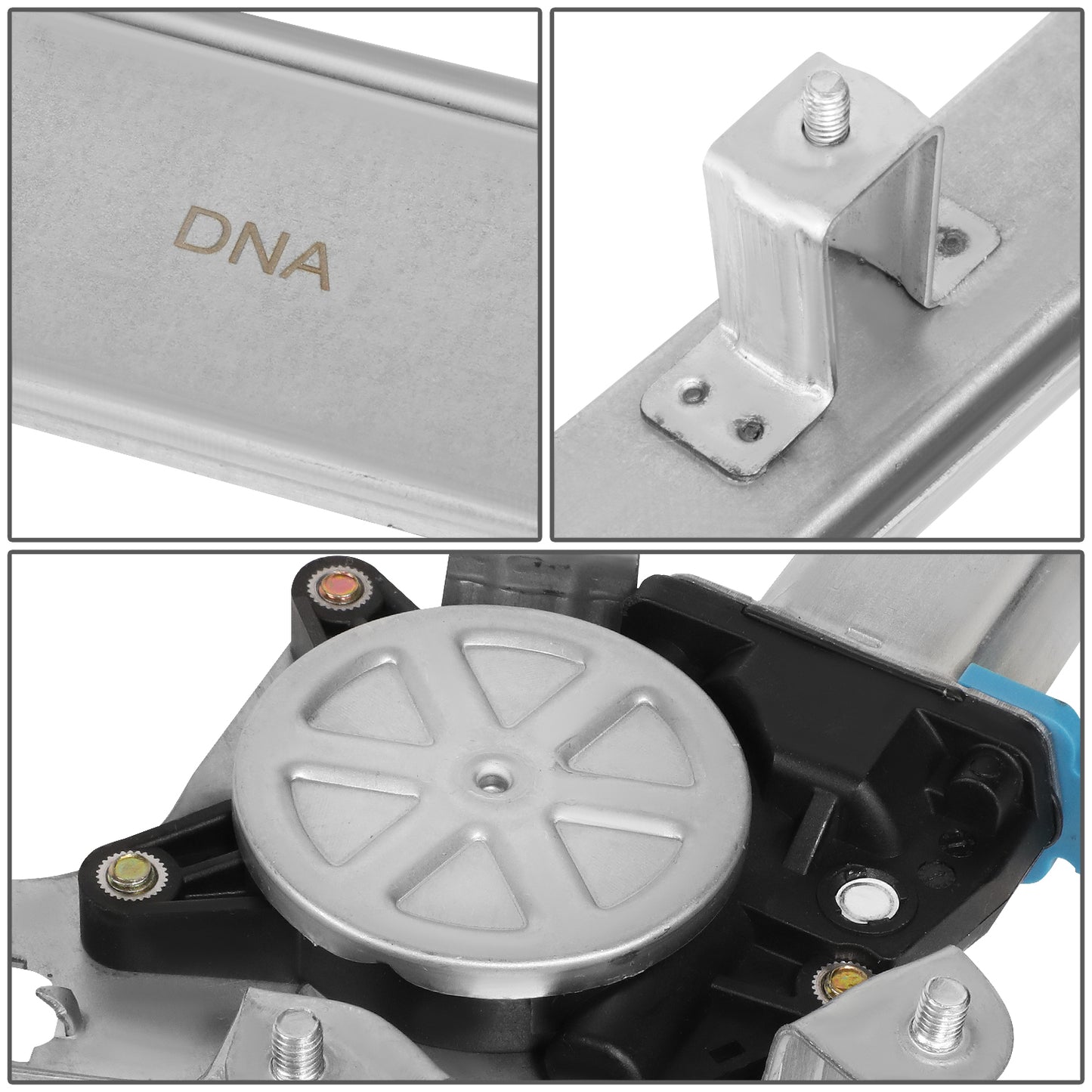 REGULADOR DE VENTANA WINDOW MOTORS & REGULATORS - METALLIC - 96-00 HYUNDAI ELANTRA - METALLIC - BARE STEEL/PLASTIC