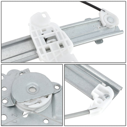 REGULADOR DE VENTANA WINDOW MOTORS & REGULATORS - METALLIC - 96-00 HYUNDAI ELANTRA - METALLIC - BARE STEEL/PLASTIC