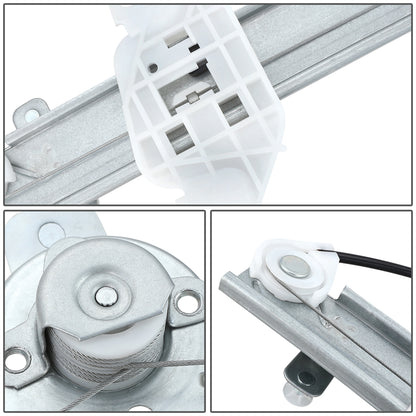 REGULADOR DE VENTANA WINDOW MOTORS & REGULATORS - METALLIC - 96-00 HYUNDAI ELANTRA - METALLIC - BARE STEEL/PLASTIC