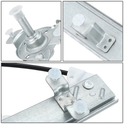 REGULADOR DE VENTANA WINDOW MOTORS & REGULATORS - METALLIC - 96-00 HYUNDAI ELANTRA - METALLIC - BARE STEEL/PLASTIC