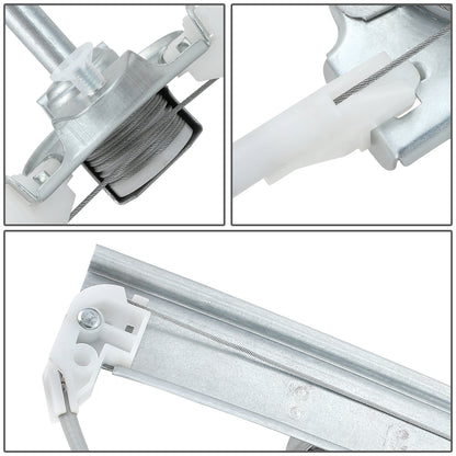 REGULADOR DE VENTANA WINDOW MOTORS & REGULATORS - METALLIC - 96-00 HYUNDAI ELANTRA - METALLIC - BARE STEEL/PLASTIC