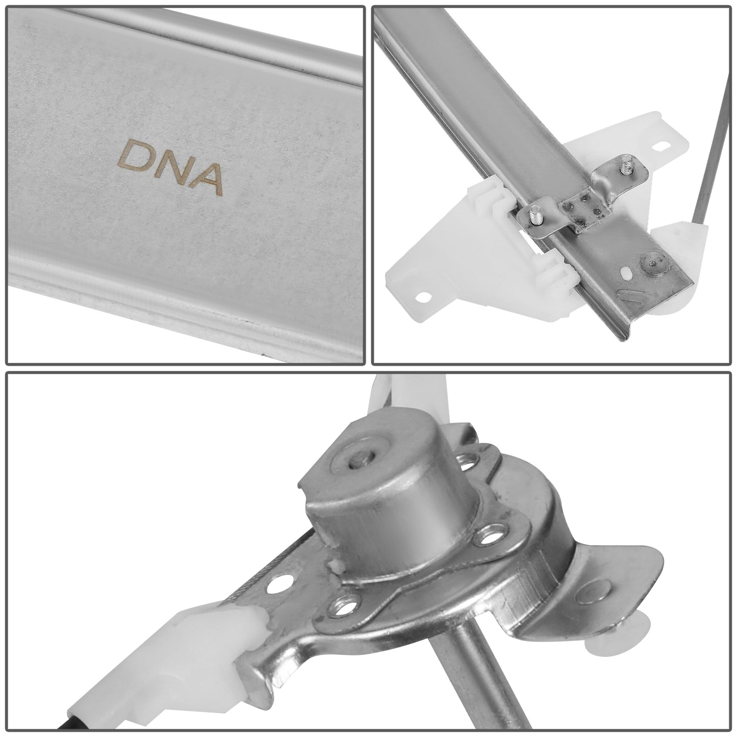 REGULADOR DE VENTANA WINDOW MOTORS & REGULATORS - METALLIC - 99-01 HYUNDAI SONATA - METALLIC - BARE STEEL/PLASTIC