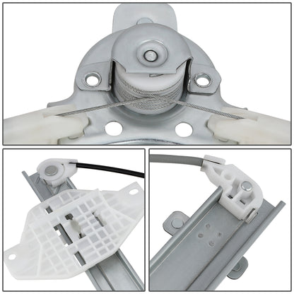 REGULADOR DE VENTANA WINDOW MOTORS & REGULATORS - METALLIC - 99-01 HYUNDAI SONATA - METALLIC - BARE STEEL/PLASTIC
