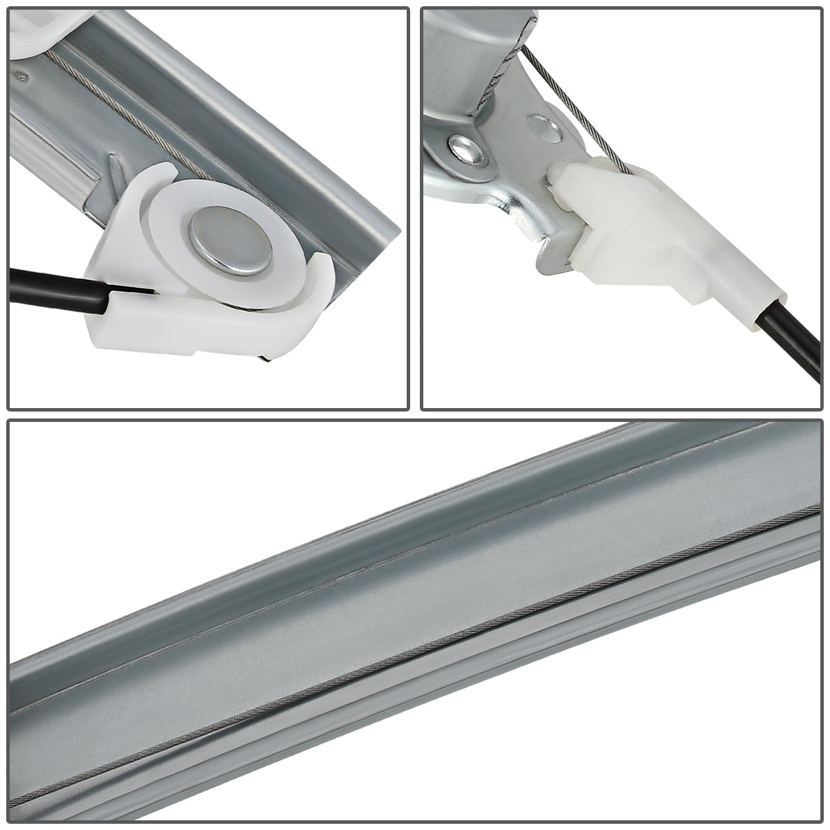 REGULADOR DE VENTANA WINDOW MOTORS & REGULATORS - METALLIC - 99-01 HYUNDAI SONATA - METALLIC - BARE STEEL/PLASTIC