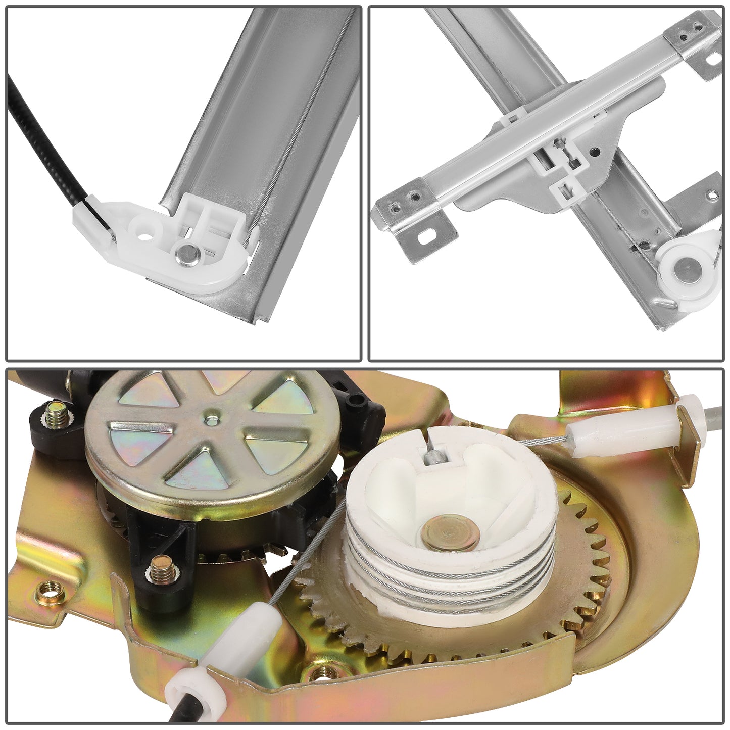 REGULADOR DE VENTANA WINDOW MOTORS & REGULATORS - METALLIC - 94-97 HONDA PASSPORT/94-97 ISUZU RODEO - METALLIC - BARE STEEL/PLASTIC