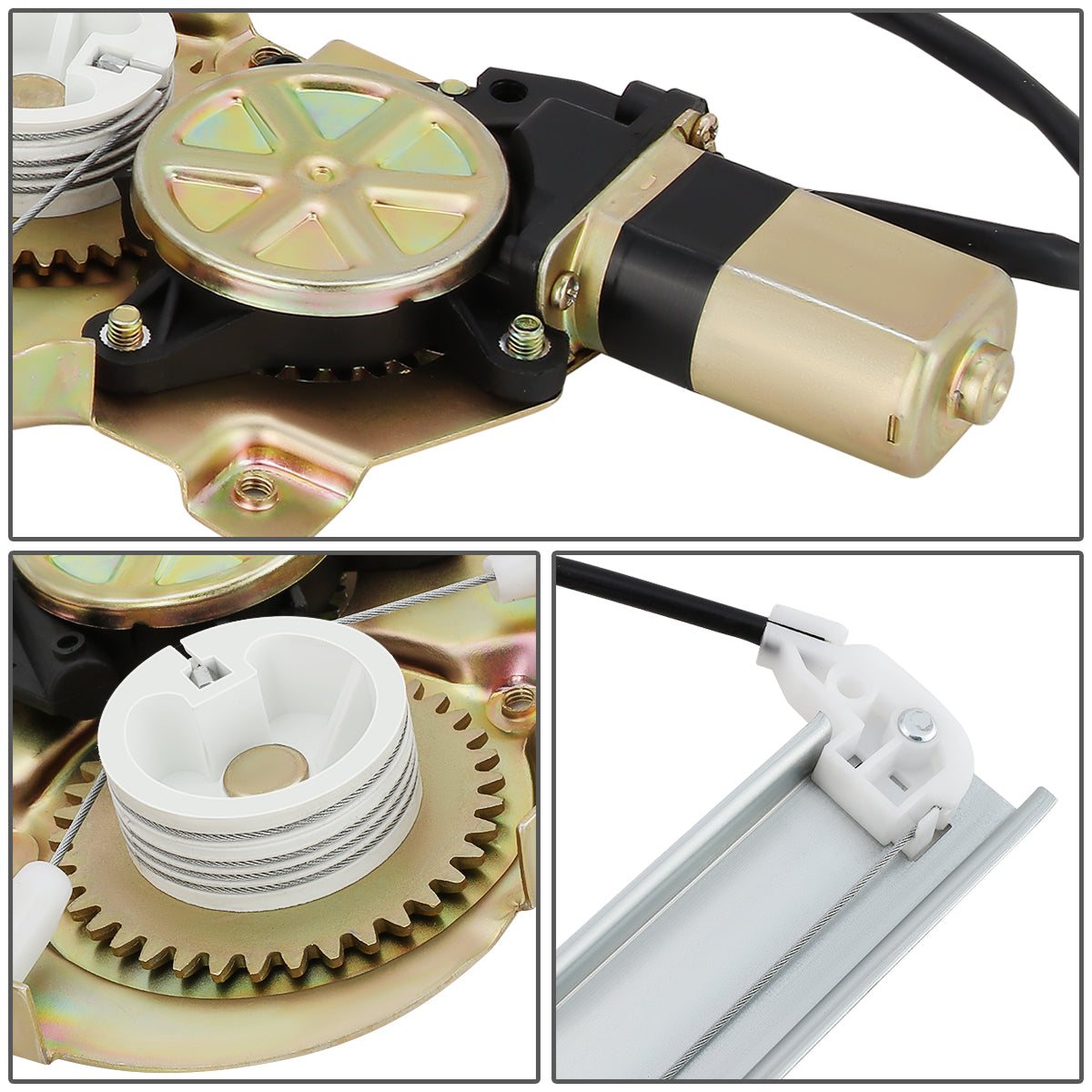 REGULADOR DE VENTANA WINDOW MOTORS & REGULATORS - METALLIC - 94-97 HONDA PASSPORT/94-97 ISUZU RODEO - METALLIC - BARE STEEL/PLASTIC