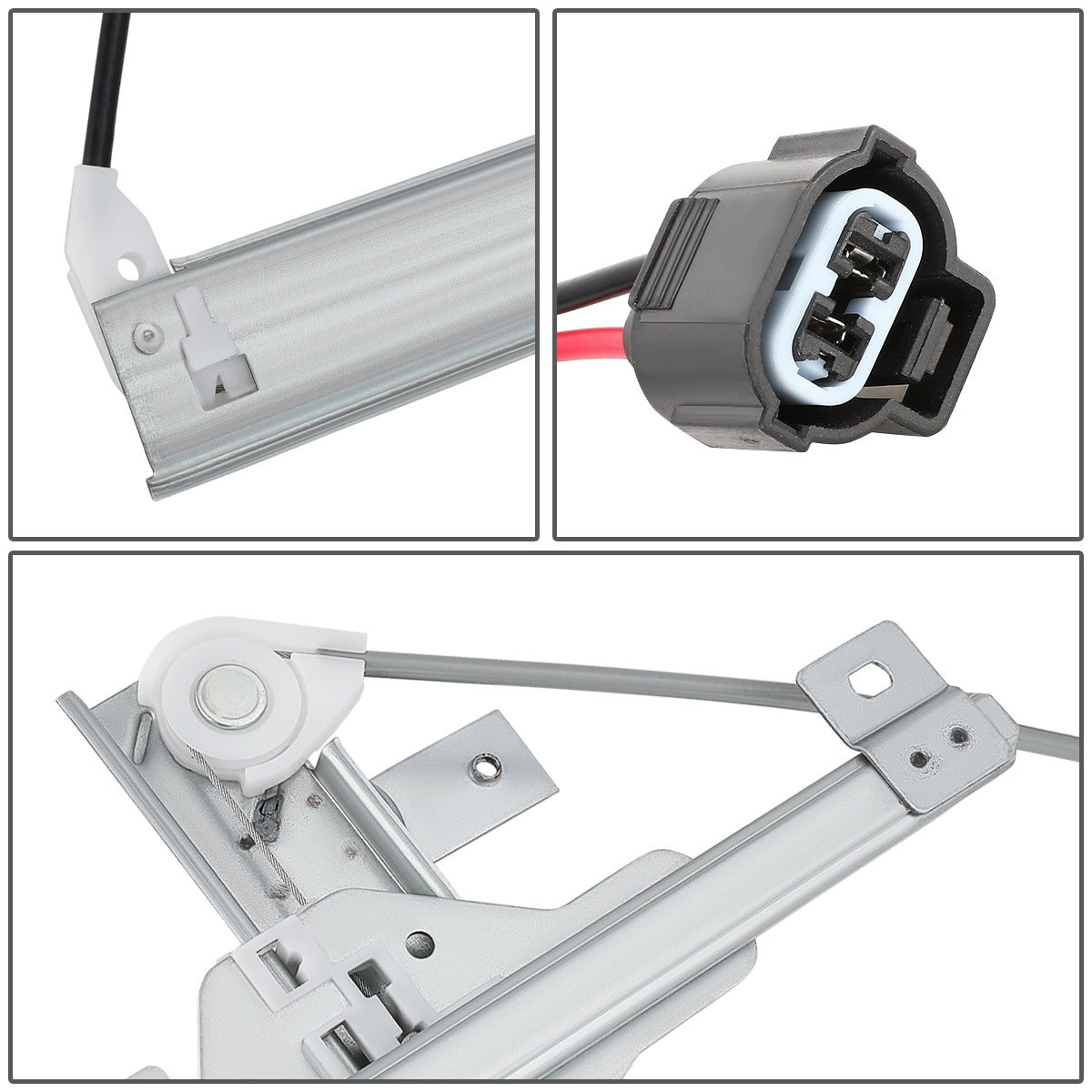 REGULADOR DE VENTANA WINDOW MOTORS & REGULATORS - METALLIC - 94-97 HONDA PASSPORT/94-97 ISUZU RODEO - METALLIC - BARE STEEL/PLASTIC