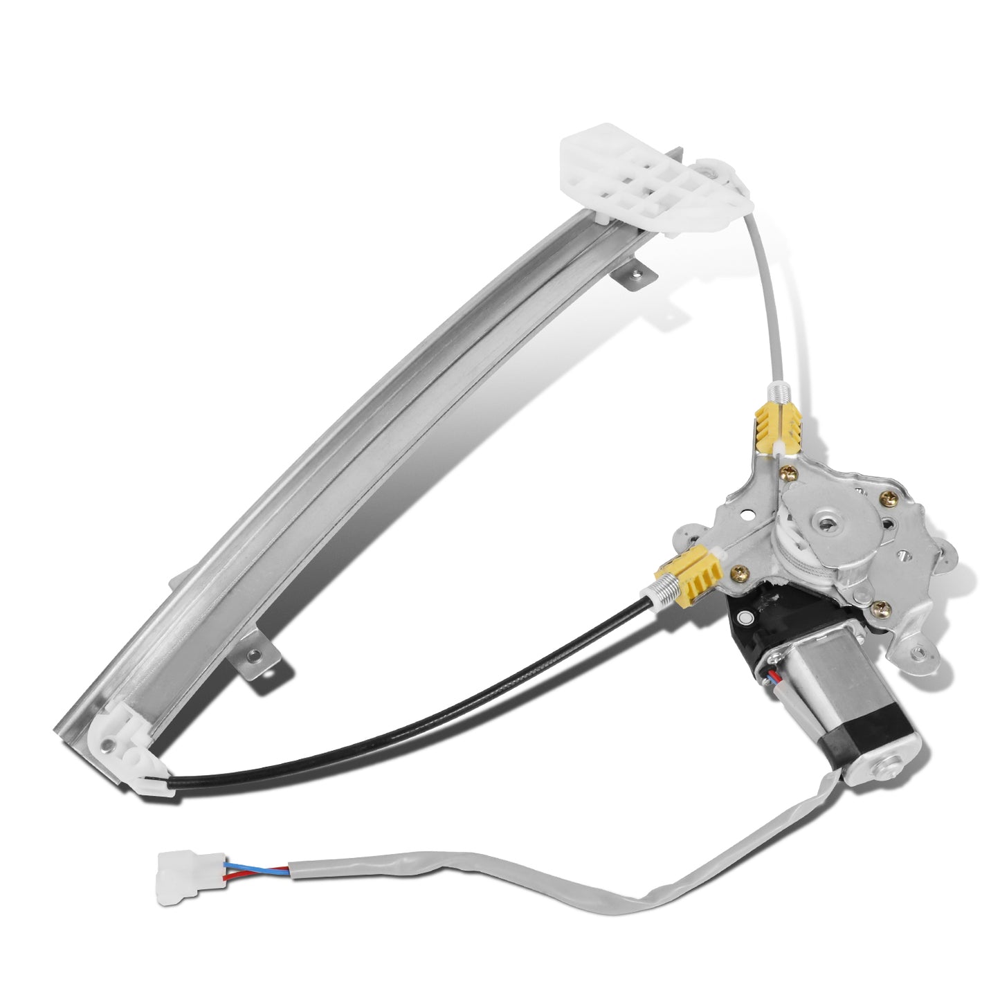 REGULADOR DE VENTANA WINDOW MOTORS & REGULATORS - METALLIC - 93-96 MITSUBISHI MIRAGE SEDAN - METALLIC - BARE STEEL/PLASTIC