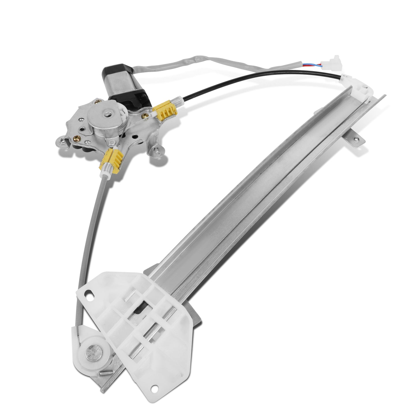 REGULADOR DE VENTANA WINDOW MOTORS & REGULATORS - METALLIC - 93-96 MITSUBISHI MIRAGE SEDAN - METALLIC - BARE STEEL/PLASTIC