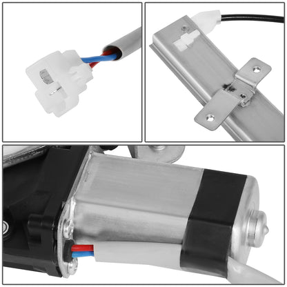 REGULADOR DE VENTANA WINDOW MOTORS & REGULATORS - METALLIC - 93-96 MITSUBISHI MIRAGE SEDAN - METALLIC - BARE STEEL/PLASTIC