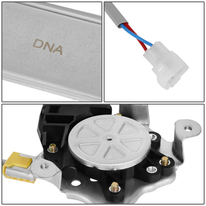 REGULADOR DE VENTANA WINDOW MOTORS & REGULATORS - METALLIC - 93-96 MITSUBISHI MIRAGE SEDAN - METALLIC - BARE STEEL/PLASTIC