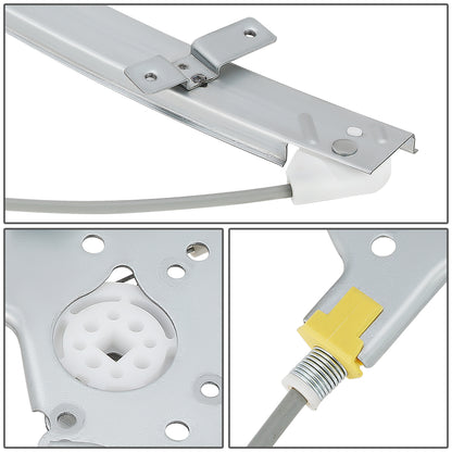 REGULADOR DE VENTANA WINDOW MOTORS & REGULATORS - METALLIC - 93-96 MITSUBISHI MIRAGE - METALLIC - BARE STEEL/PLASTIC