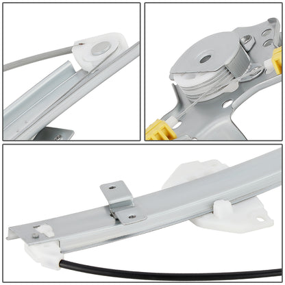 REGULADOR DE VENTANA WINDOW MOTORS & REGULATORS - METALLIC - 93-96 MITSUBISHI MIRAGE - METALLIC - BARE STEEL/PLASTIC