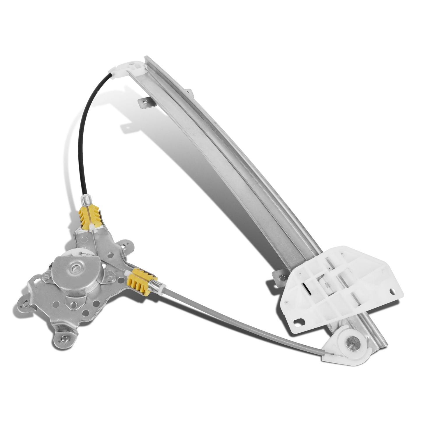 REGULADOR DE VENTANA WINDOW MOTORS & REGULATORS - METALLIC - 93-96 MITSUBISHI MIRAGE SEDAN - METALLIC - BARE STEEL/PLASTIC