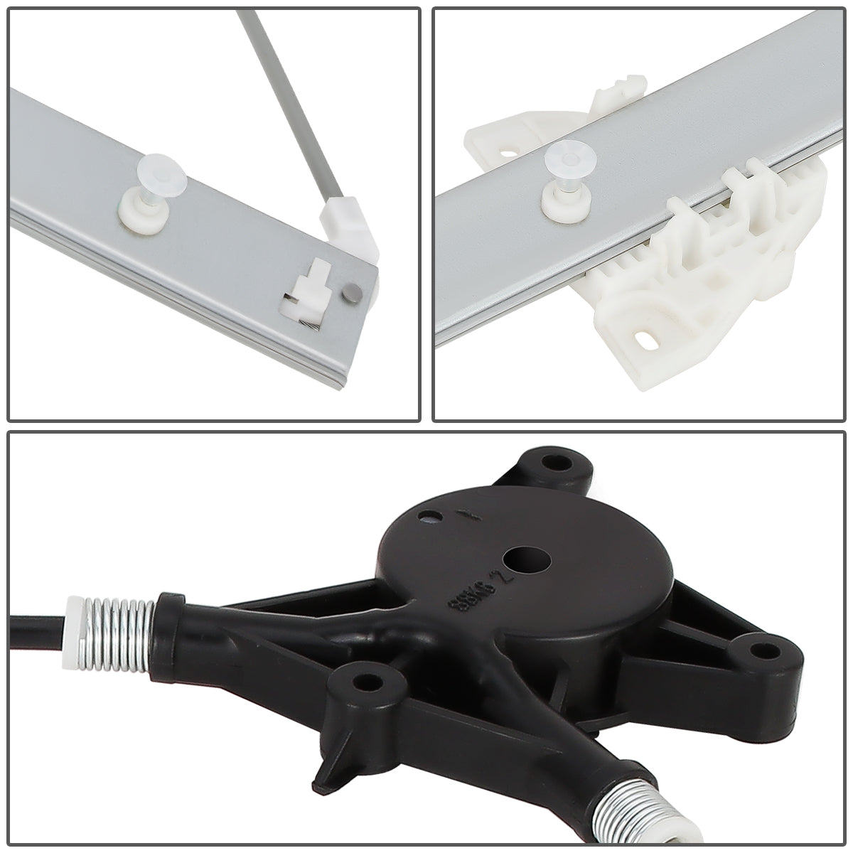 REGULADOR DE VENTANA WINDOW MOTORS & REGULATORS - METALLIC - 06-17 MAZDA 5 - METALLIC - BARE STEEL/PLASTIC